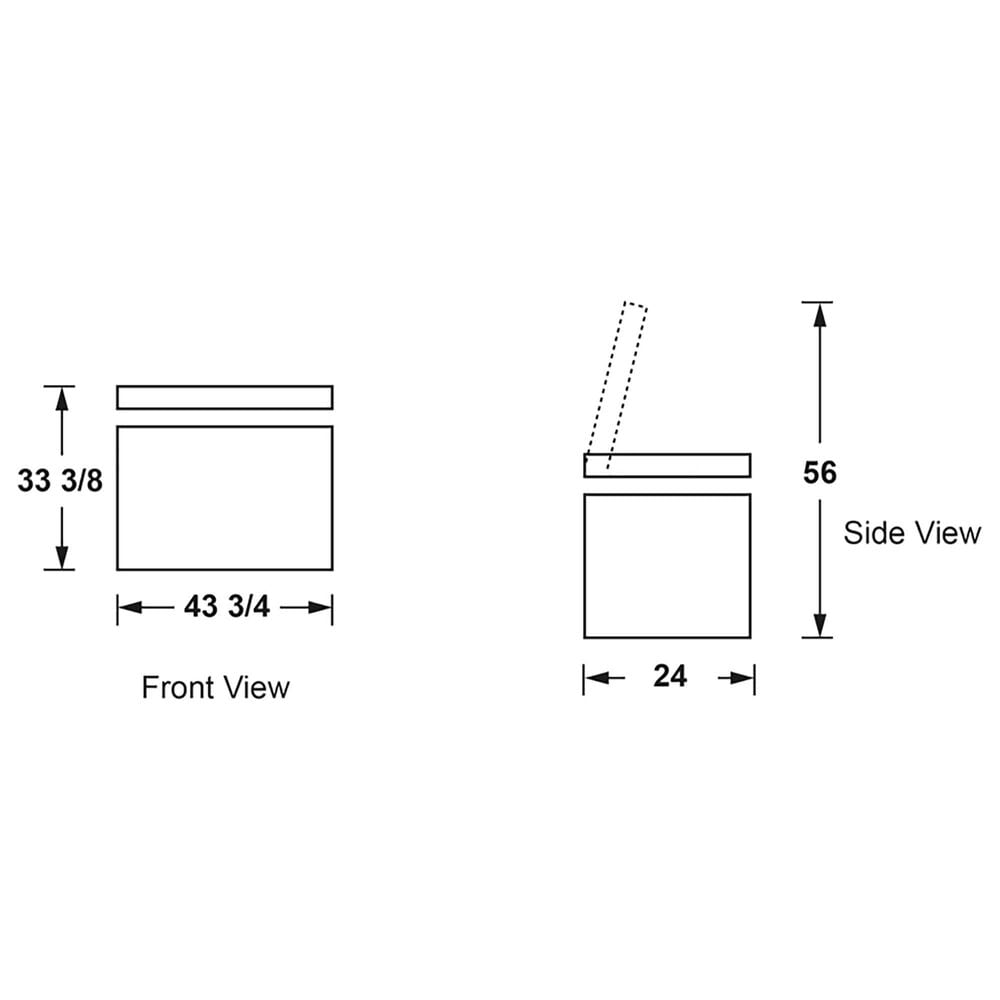 GE 44 in. 10.7 cu. ft. Chest Freezer with Manual Defrost - White