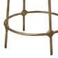 Jamie Young Ashbourne Counter Stool with Ivory Upholstery in Antique Brass, , large