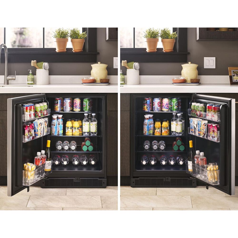 Whirlpool 24&quot; Wide 5.1 Cu. Ft. Undercounter Refrigerator in Fingerprint Resistant Stainless Steel, , large