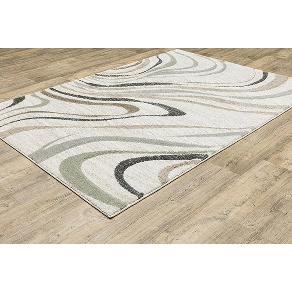 Oriental Weavers Cambria Swirls 3&#39;3&quot; x 5&#39; Beige Area Rug, , large