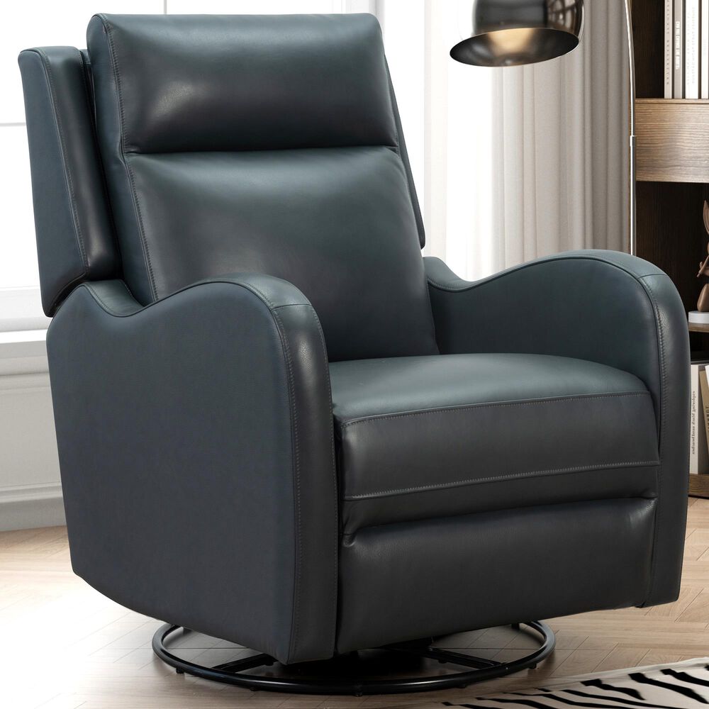 Barcalounger Carrie Swivel Glider in Dark Blue, , large