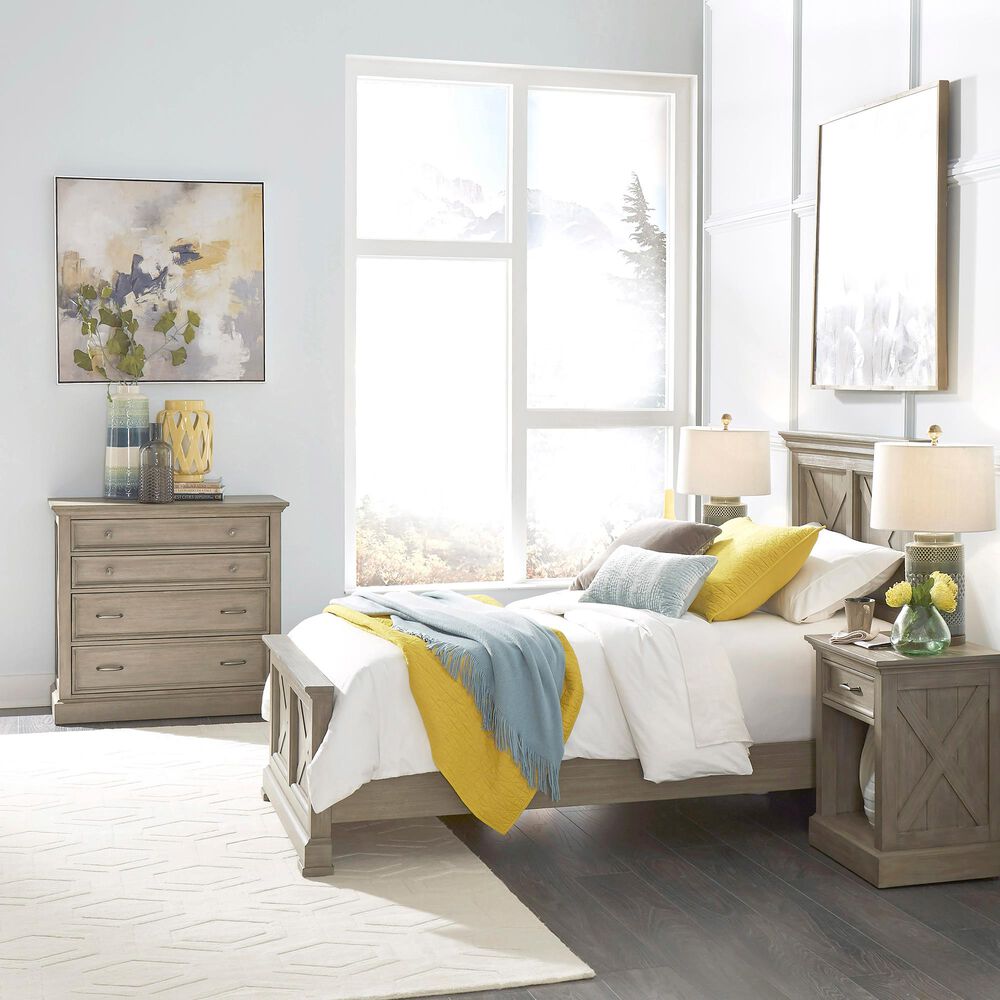 Homestyles Mountain Lodge Twin Headboard in Gray, , large