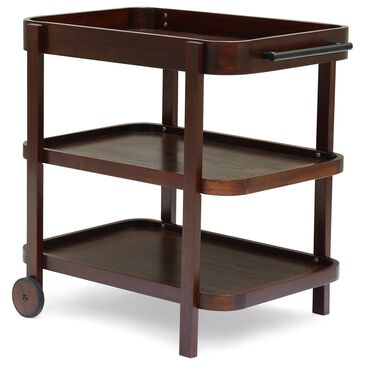 Noble House Selleck Bar Cart in Brown Mahogany, , large