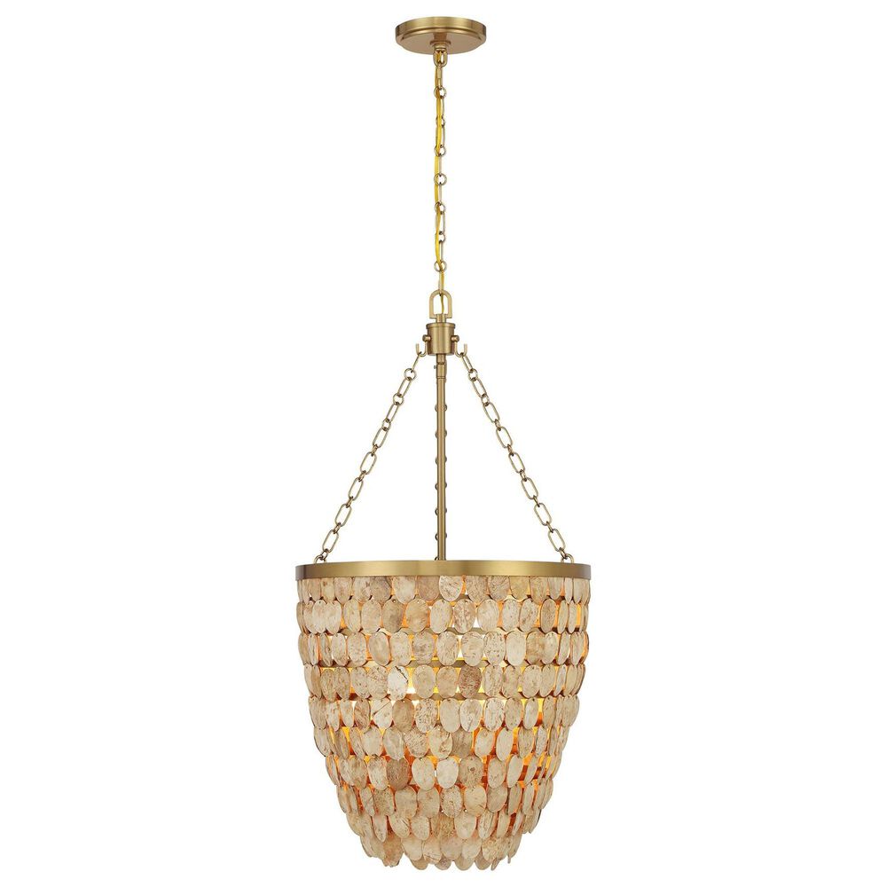Savoy House Catalan 4-Light Pendant in Warm Brass, , large