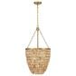 Savoy House Catalan 4-Light Pendant in Warm Brass, , large