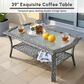 HOMLUX 2-Piece Patio Loveseat and Coffee Table Set in Beige, , large