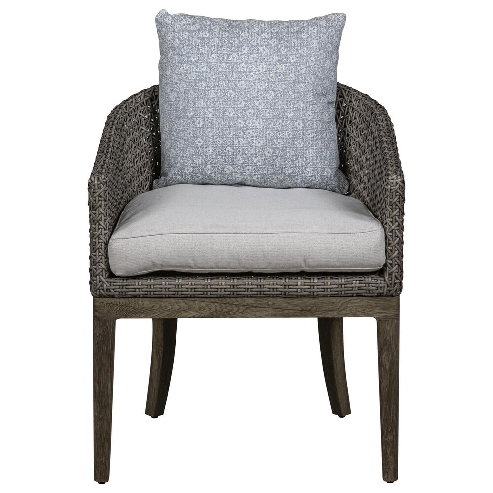 Lane Venture Dining Chair with Back Pillow in Quarry Gray, , large