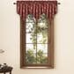J. Queen New York Bari 41" x 20" Window Ascot Valance in Light Green, Gold and Red, , large