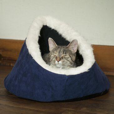 Timberlake Feline Comfort Cavern Pet Bed in Blue, , large