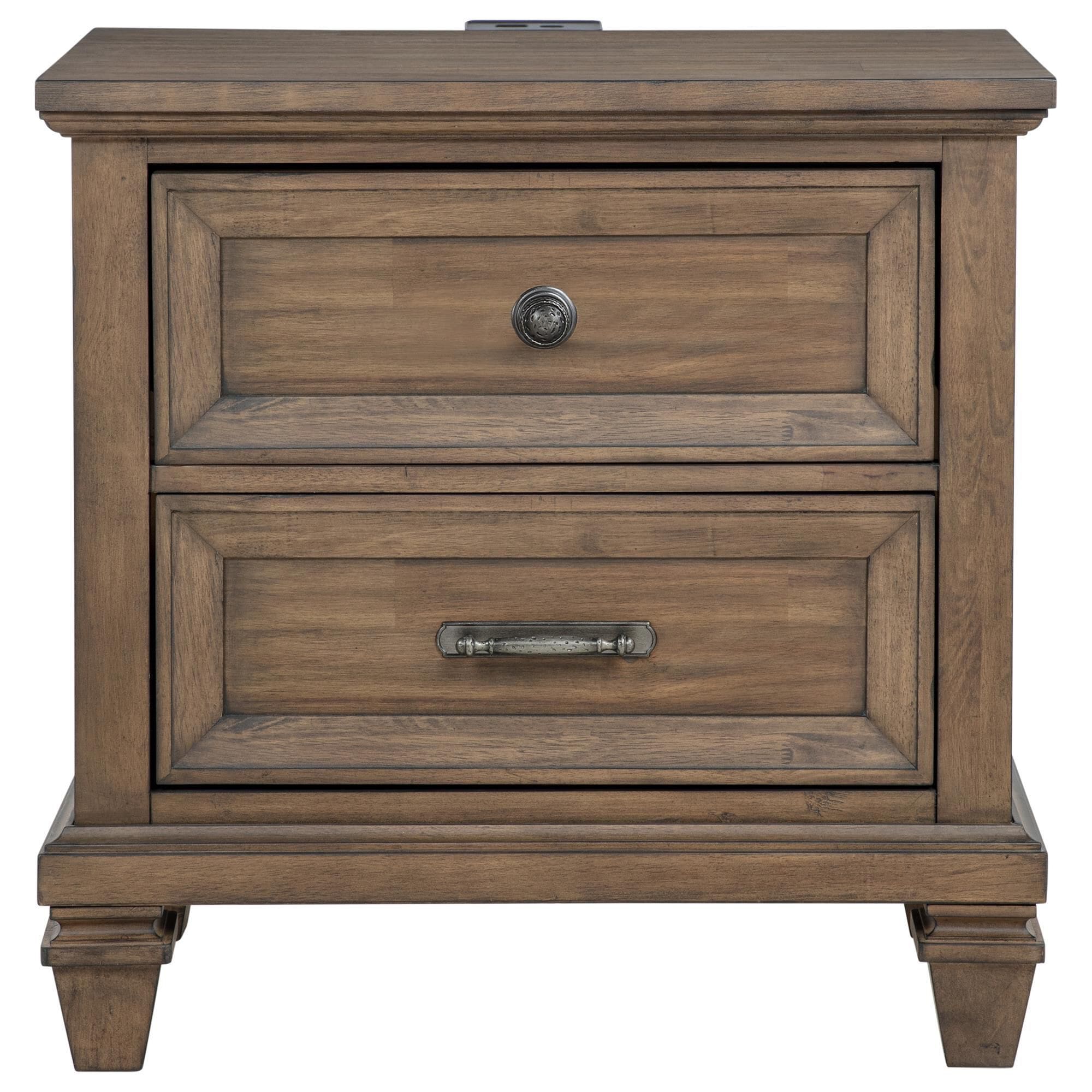 New Heritage Mariana 5-Piece King Panel Bedroom Set in Vintage Mocha