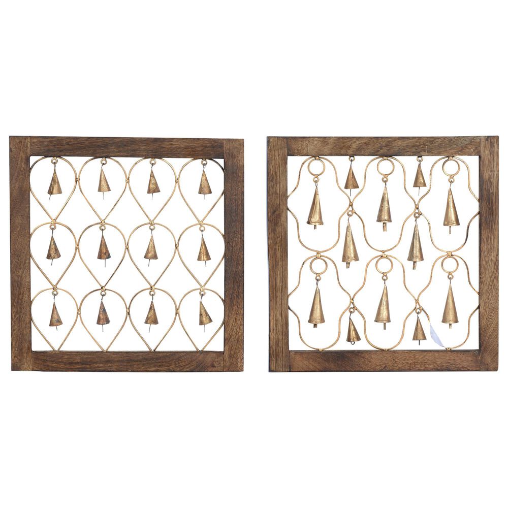 Maple and Jade 16" Wall Decor in Brown (Set of 2), , large