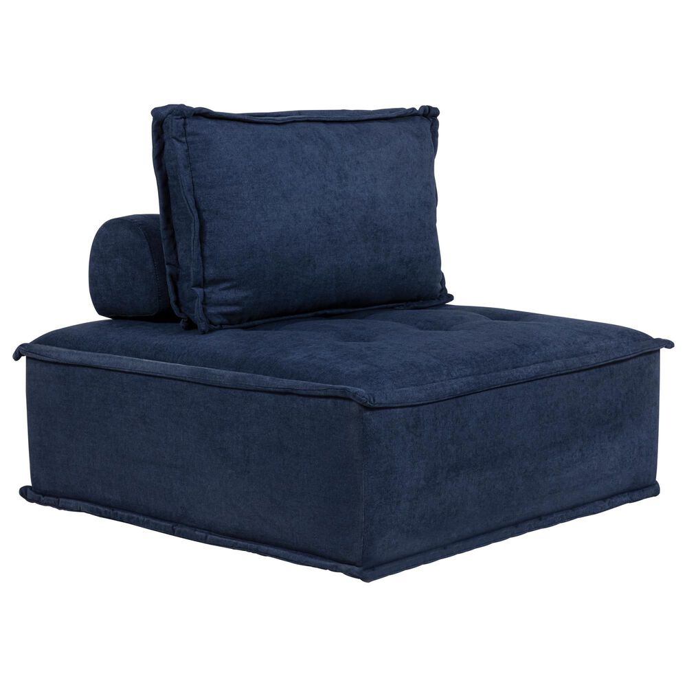 37B Paxton Armless Chair in Columbia Navy, , large
