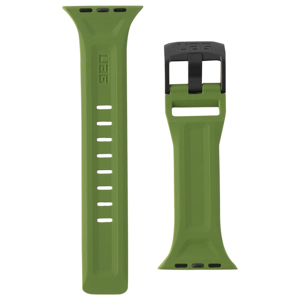 UAG Scout Silicone Watch Band for 42mm or 44mm Apple Watch in Olive, , large