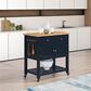 Valor Living Stirling Kitchen Cart in Blue, , large