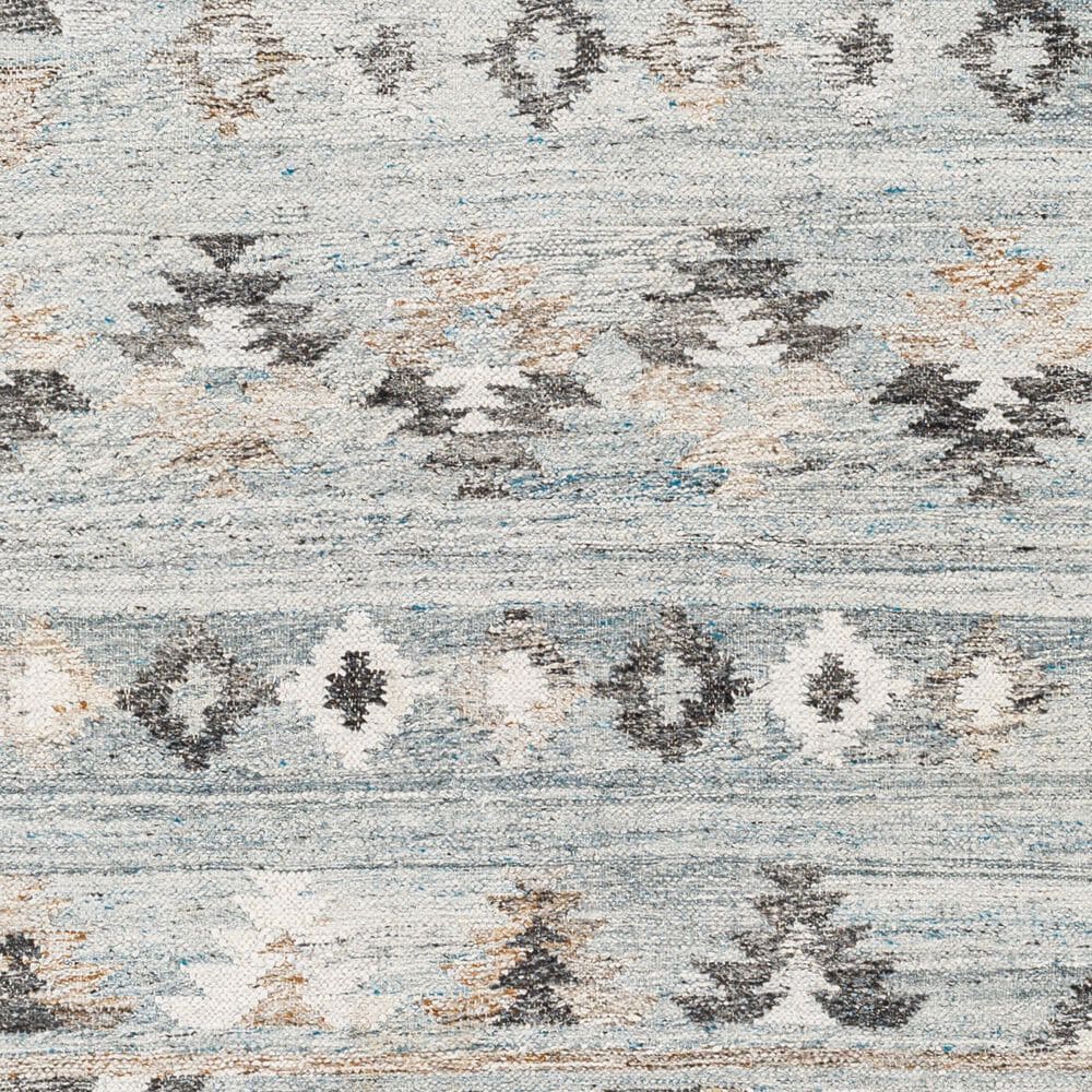 Surya Alyssa 2&#39;6&quot; x 8&#39; Blue, Gray, White and Brown Runner, , large