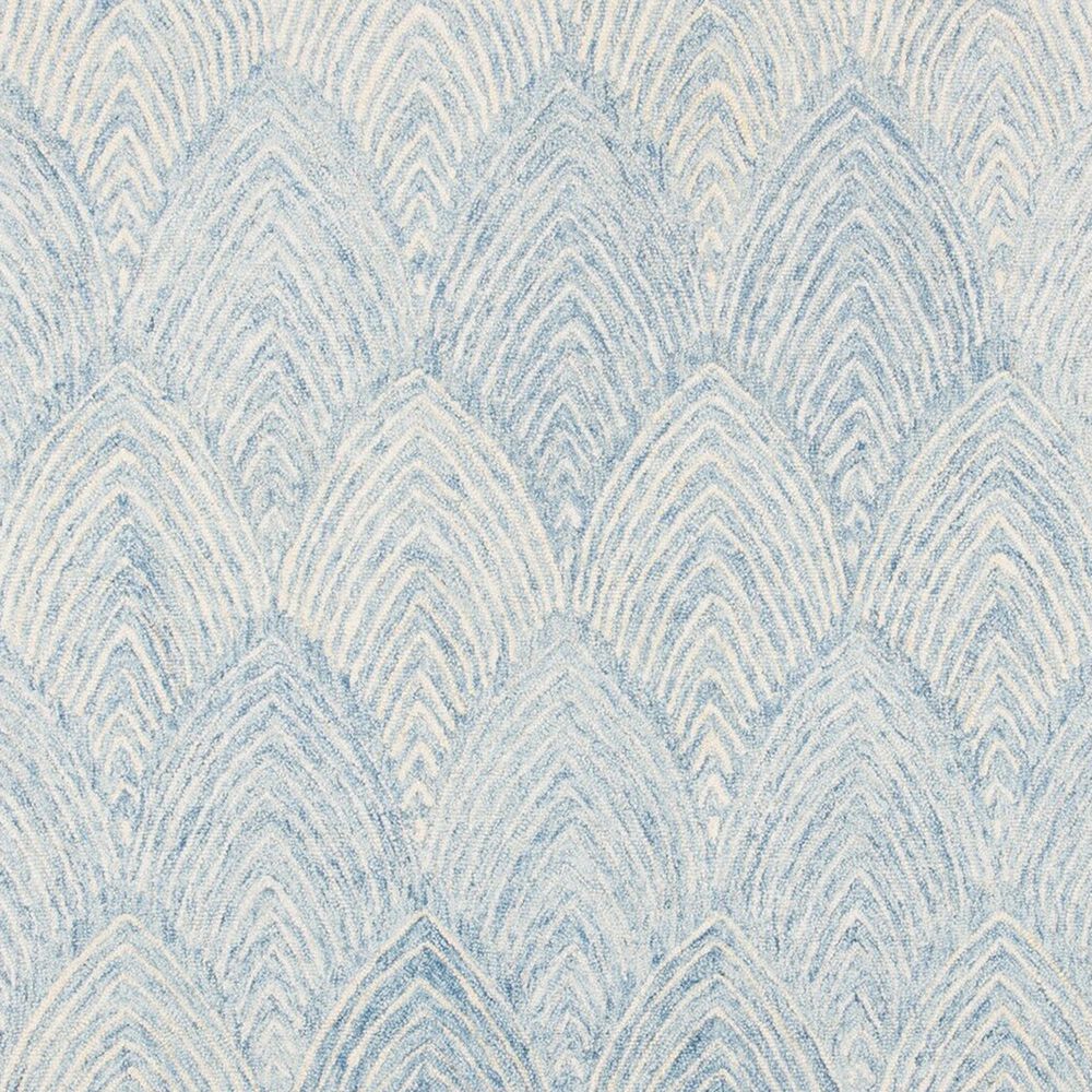 Safavieh Micro-Loop MLP177M 4&#39; x 6&#39; Light Blue and Ivory Area Rug, , large