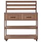 HOMLUX 62.3"" Outdoor Kitchen Island in Brown, , large
