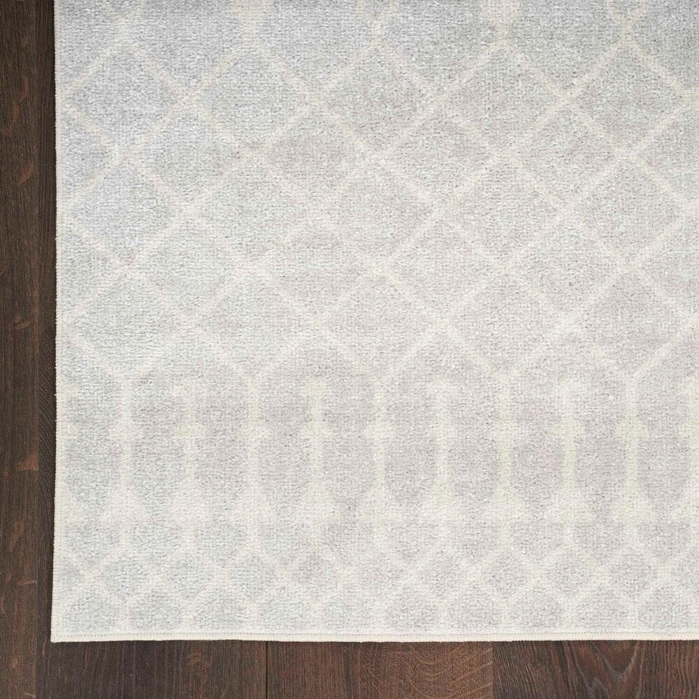 Nourison Astra Machine Washable 7&#39;10&quot; x 10&#39; Grey Area Rug, , large