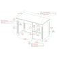 Walker Edison Clara Deluxe Desk in White, , large