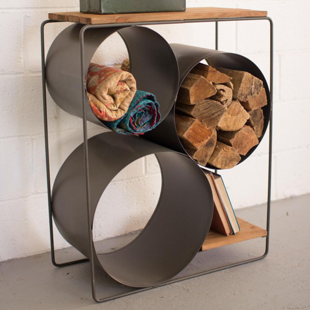 Kalalou Wood & Metal Shelves, , large