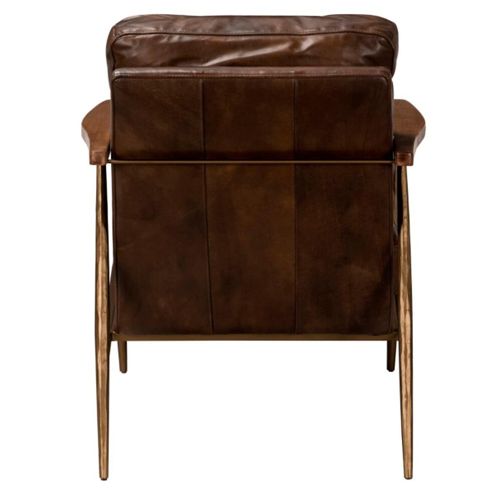 RCA Uptown City Christopher Leather Accent Chair in Brown Shop NFM