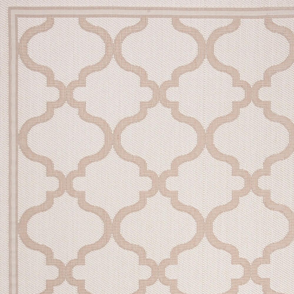 Safavieh Bermuda 5&#39; Square Ivory and Beige Indoor/Outdoor Area Performance Rug, , large