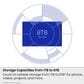 Samsung 2TB P7 Portable SSD in Black, , large
