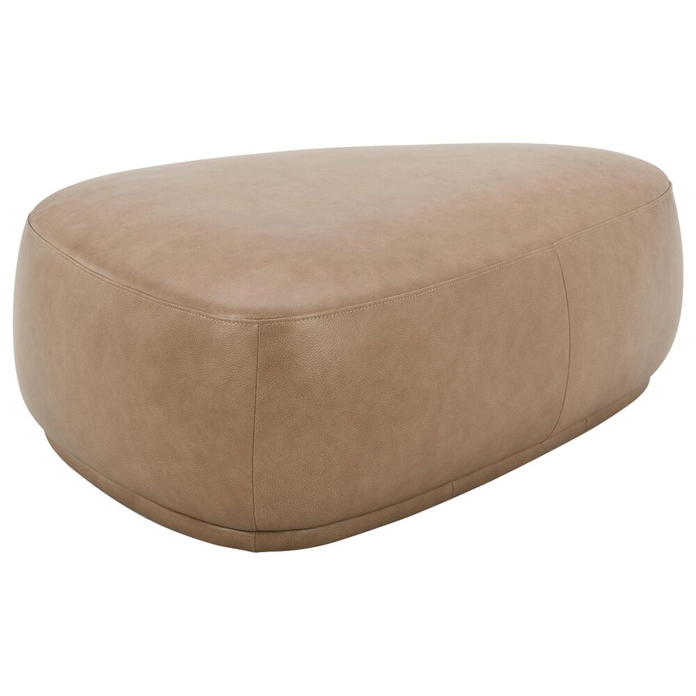 Jennifer Taylor Home Pebble 44&quot; Cocktail Ottoman in Tuscan Tan Brown, , large