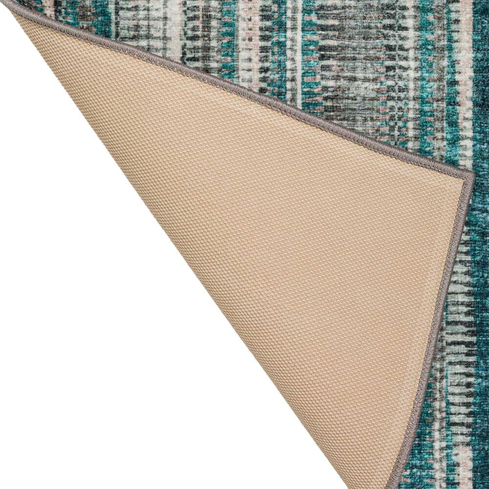 Dalyn Rug Company Amador 2&#39;6&quot; x 12&#39; Teal Indoor/Outdoor Runner, , large