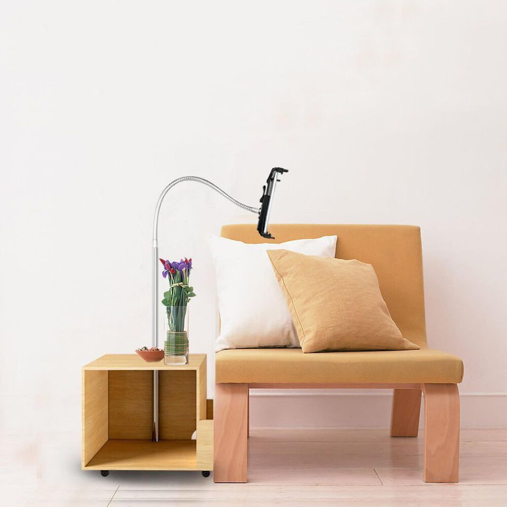 HOMLUX Space Saver Bookcase with Built-In Tablet Holder Stand in Beech, , large