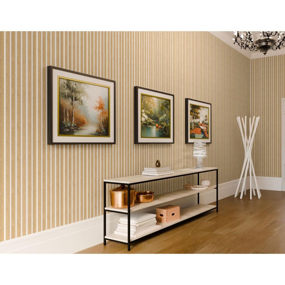 Paramount Pepper Oak and White 11.8" x 109" Wall Panel, , large