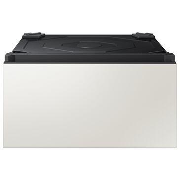 Samsung Bespoke 27" Wide Laundry Pedestal with Storage Drawer in Ivory, , large