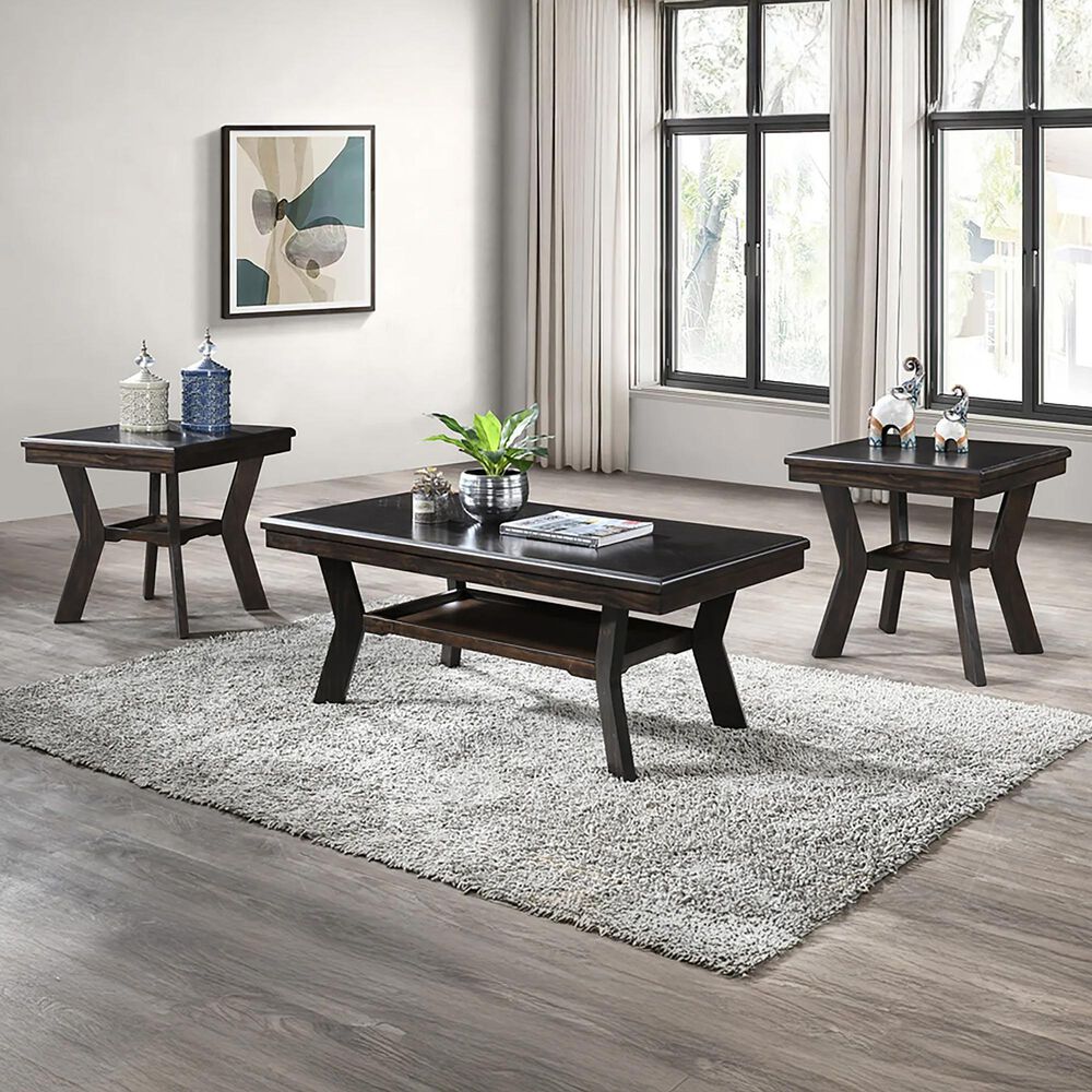 New Heritage Gia 3-Piece Occasional Table Set in Espresso, , large