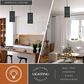Vaxcel Wicker Park 3-Light Pendant in Warm Pewter, , large