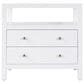 Butler Specialty Company Nora 2-Drawer Wide Nightstand with Open Shelf in Smooth White, , large