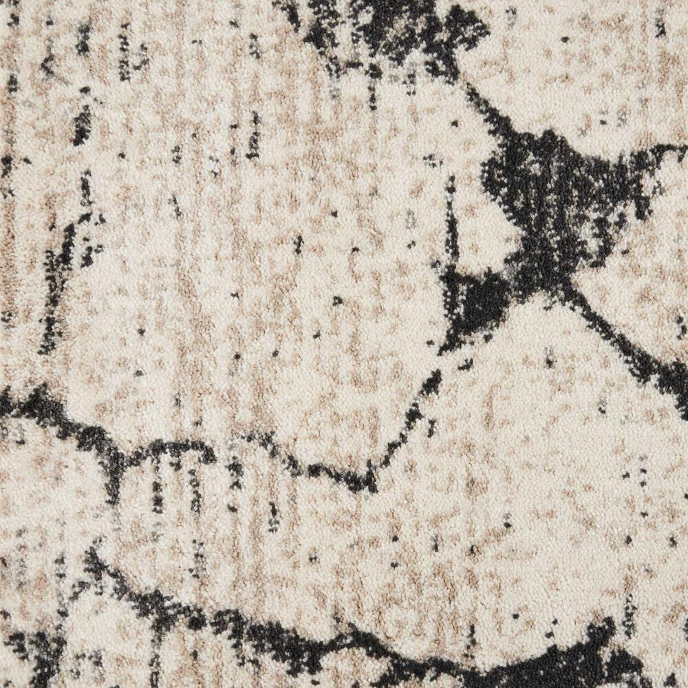 Nourison Maxell Grey and Ivory 2&#39;2&quot; x 7&#39;6&quot; Runner, , large