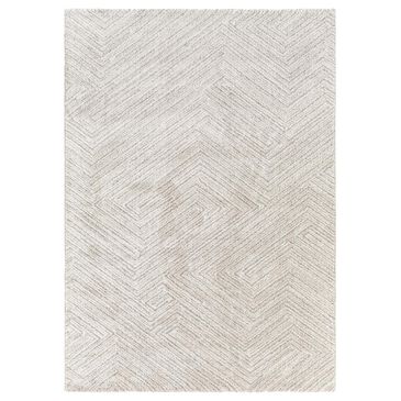 Surya Gavic 4" x 6" Light Slate, Light Beige and Black Area Rug, , large