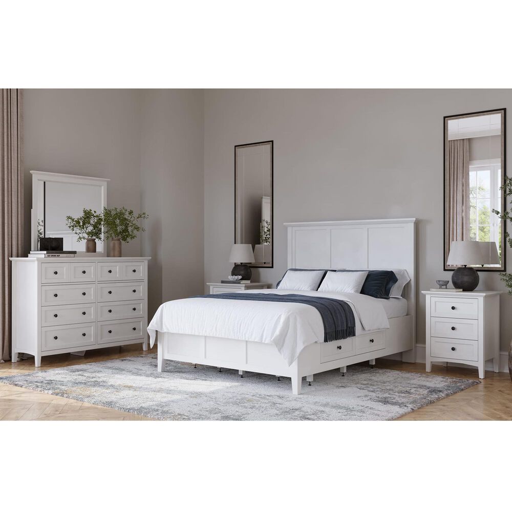 Urban Home Grace 4-Piece King Bedroom Set in Snowfall White, , large
