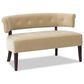 Jennifer Taylor Home Jared Bench Settee in Fawn Brown Velvet, , large