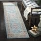 Safavieh Aria ARA100B 2" x 12" Blue and Creme Runner, , large