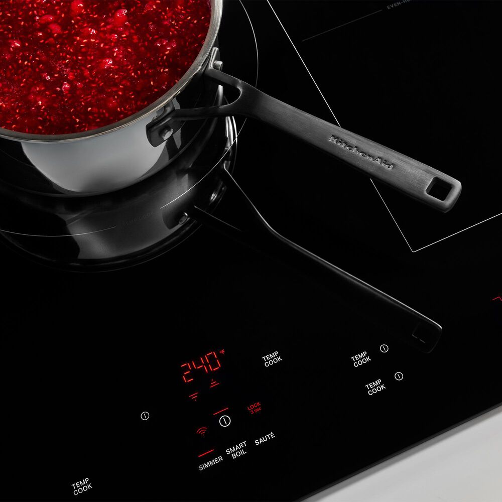 KitchenAid 2-Piece Kitchen Package with Black Ore 30" Smart Combination Wall Oven and Black 30" Induction Cooktop, , large