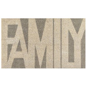 Novogratz Aloha Family ALO-1 1"6" x 2"6" Grey Door Mat, , large