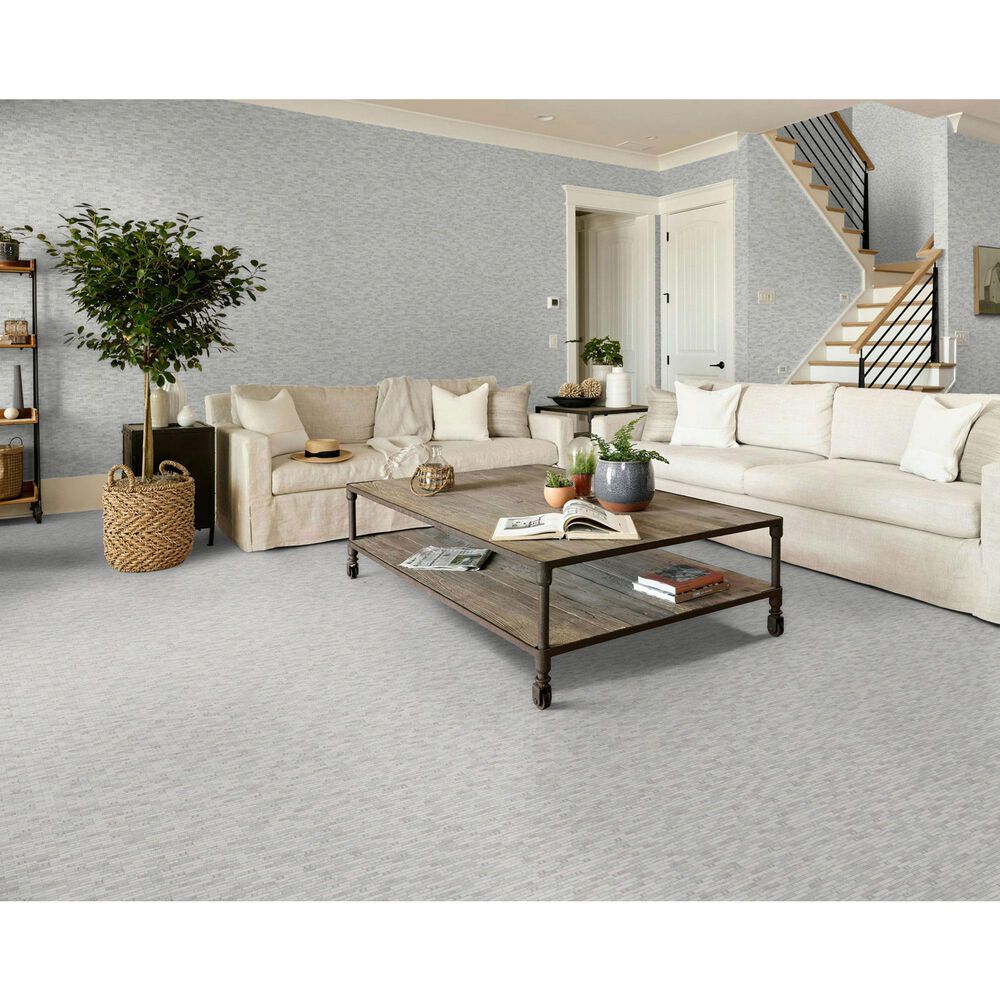 Shaw Eterna Veneto Volokas 2" x 4" on 12" x 12.5" Natural Stone Mosaic Sheet, , large