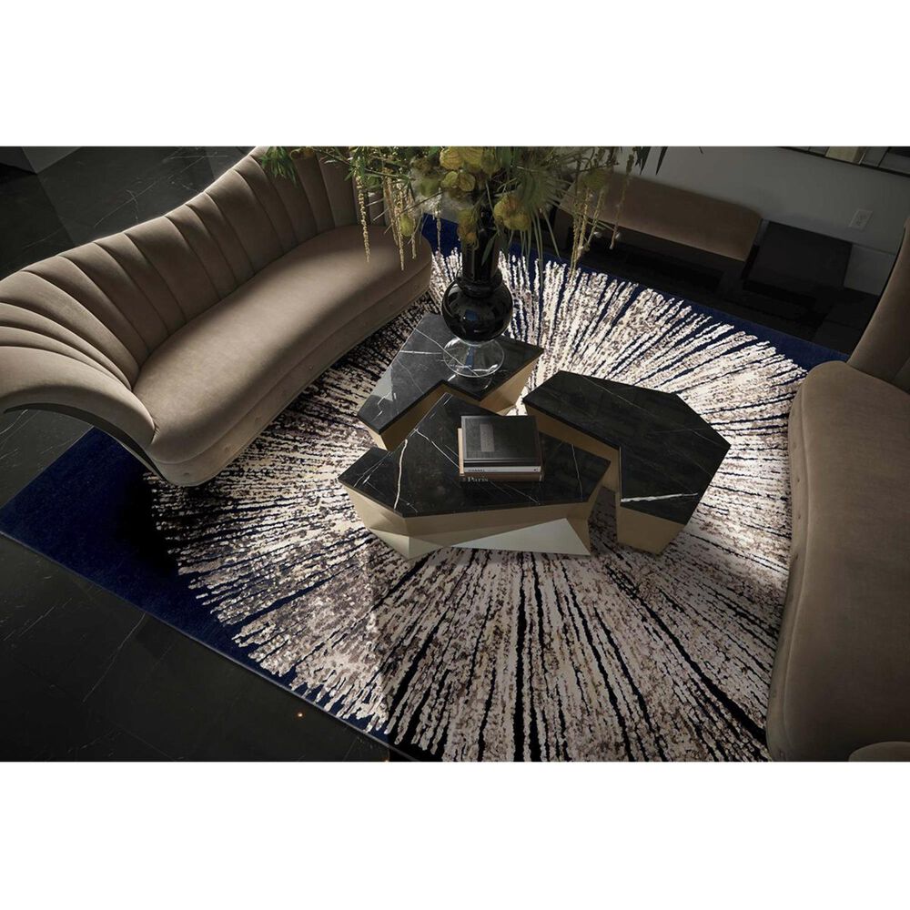 Nourison Cosmopolite CGS21 8&#39; x 10&#39; Noir Area Rug, , large