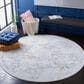 Safavieh Craft CFT955F 6"7" Round Grey and Blue Area Rug, , large