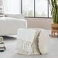 LumiSource Tahoe 18" Sand Storage Ottoman in Beige, , large