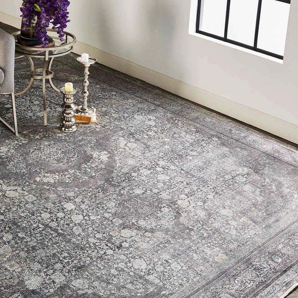 Feizy 3967F Sarrant Gray / Silver 12&#39; x 15&#39; Area Rug, , large