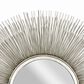 Maple and Jade 29" Round Wall Mirror in Distressed Silver, , large