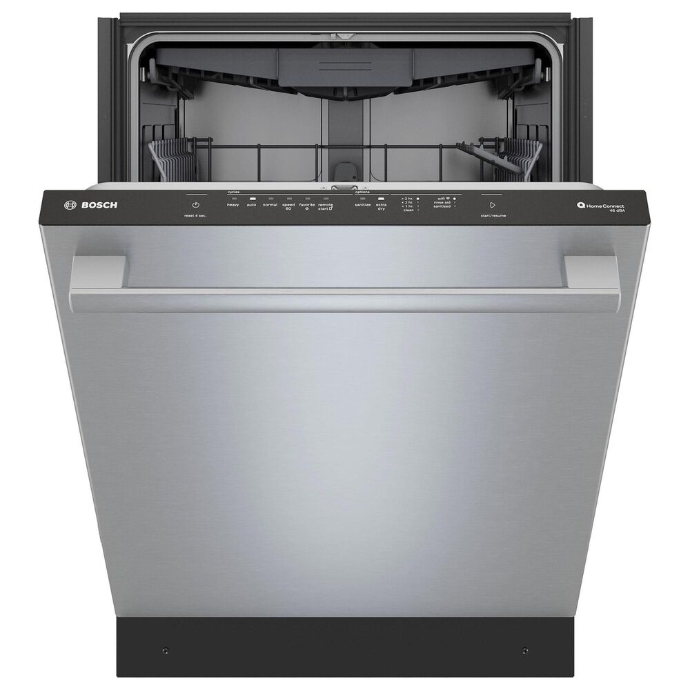 Bosch 300 Series 24&quot; Built-In Bar Handle Dishwasher with Anti-Fingerprint in Stainless Steel, , large