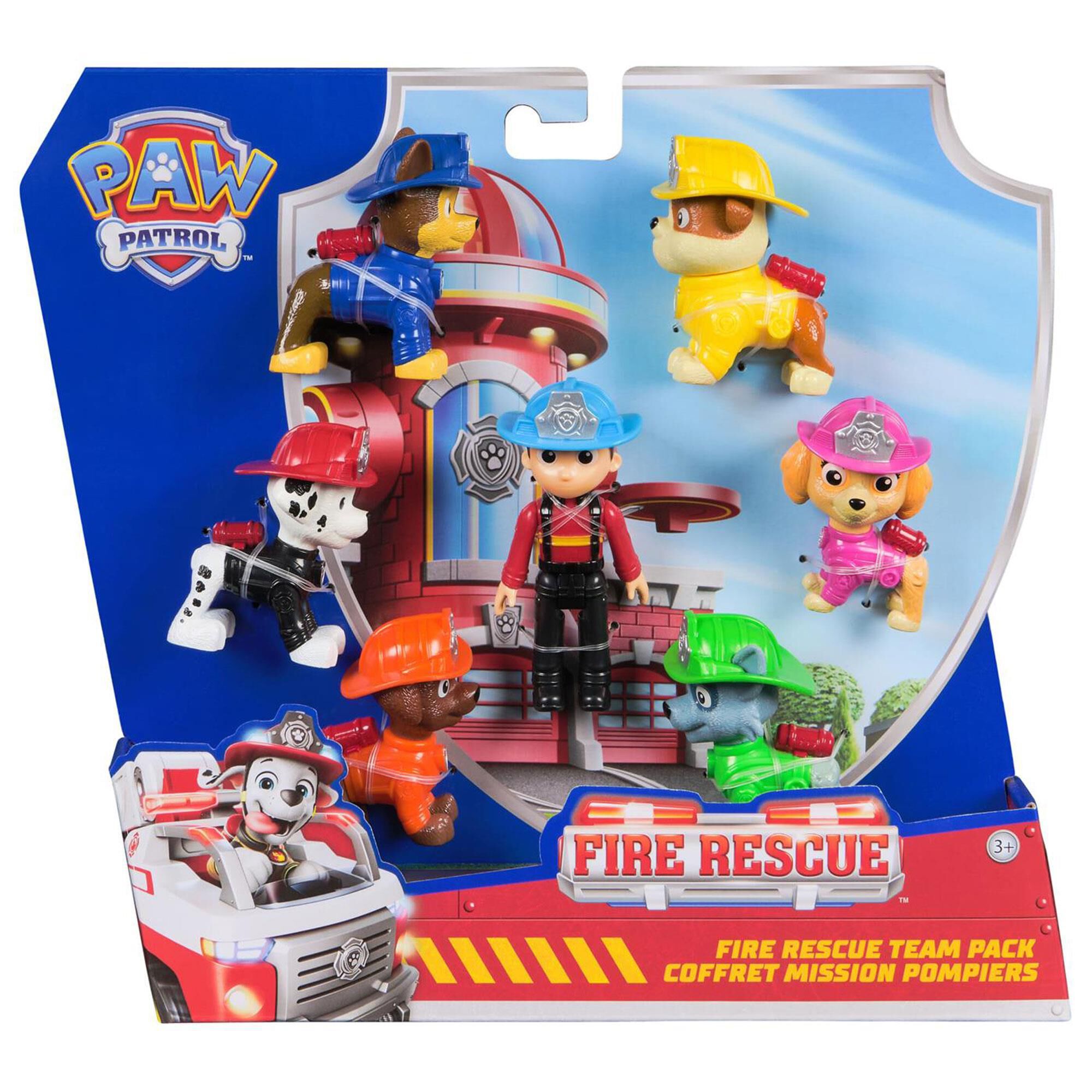 PAW Patrol 7-Piece Fire Rescue Team Figure Pack